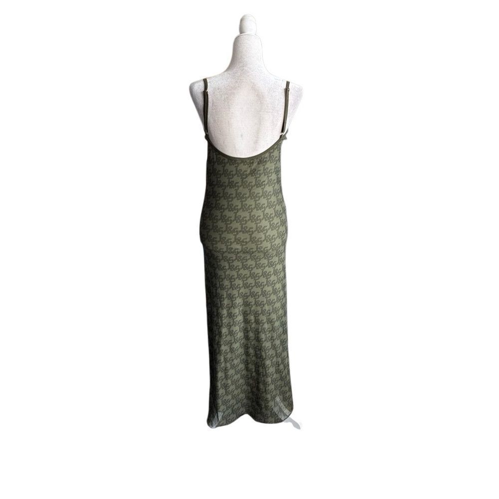 Jagger & Stone JGR STA Olive Green Slip Maxi Dress Low Back SZ 6 NWOT - Picture 3 of 13